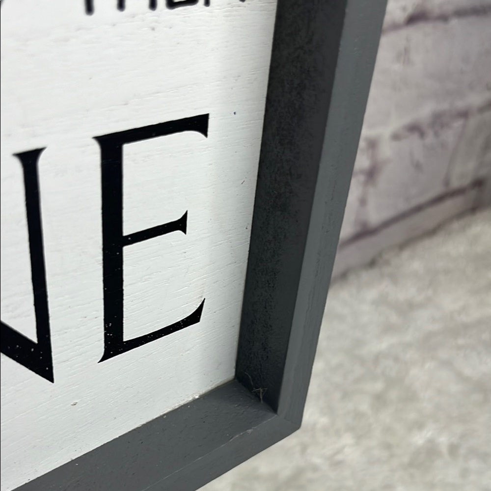 Gray and White Coffee and Wine Sign - Picture 4 of 4
